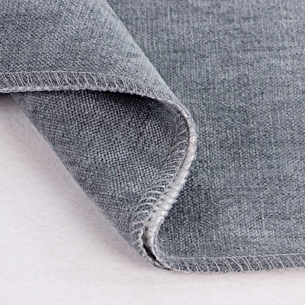 Furniture fabric have ready goods linen looks plain  chenille fabric multi color fabrics  for sofa covers