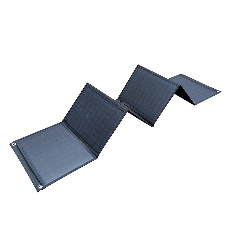 Waterproof Portable Solar Panel Mobile Power Station Charger 60W Mono Foldable Solar Panel Charger with USB for Outdoor Camping