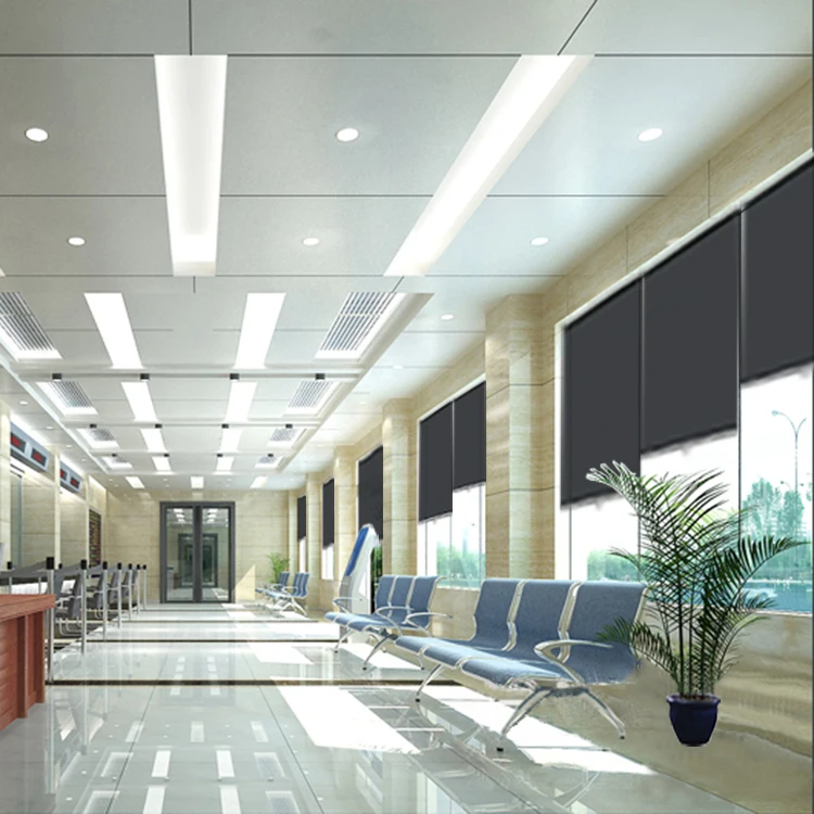 
For office home school bathroom 100% Blackout Roller Shades Custom Waterproof Fabric cordless sunscreen roller window blinds 