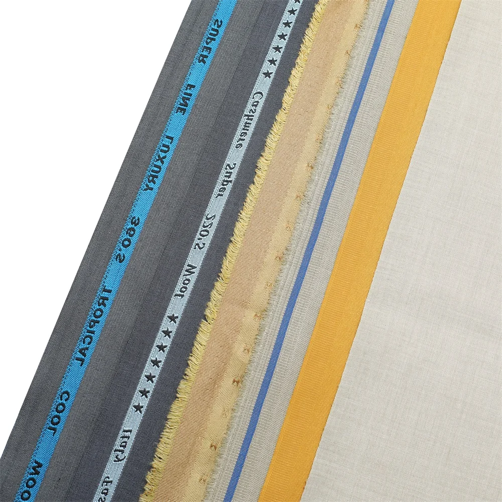 India Woven Bangladesh Blend Viscose Polyester Fabric for Suits and Pants 58/42 Tr Fabric with Suiting Pattern for Dresses