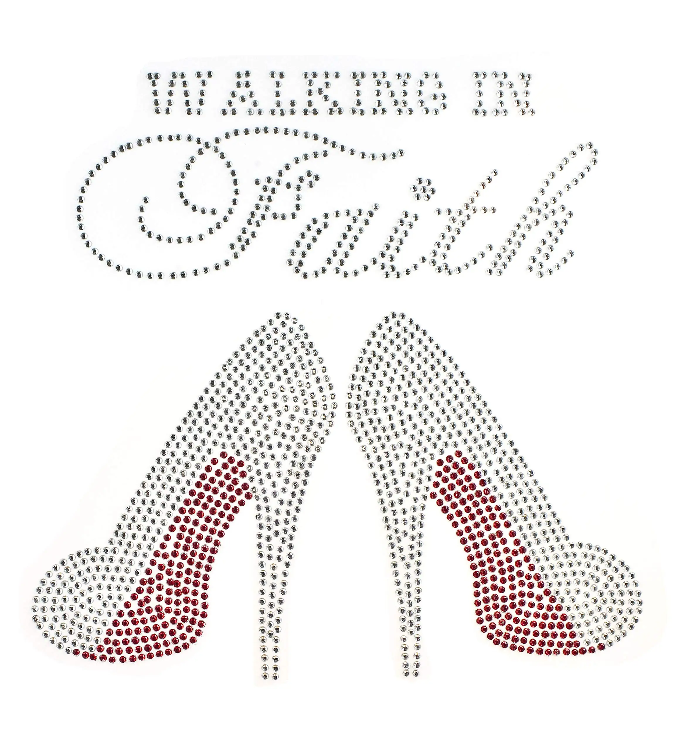 Iron rhinestone transfer custom rhinestone heat transfer design and processing logo source factory