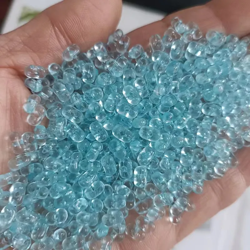Wholesale 500g DIY Candy 3*6mm Transparent Peanut Shape Acrylic Seed Beads Colorful Loose Plastic Beads Jewelry Making