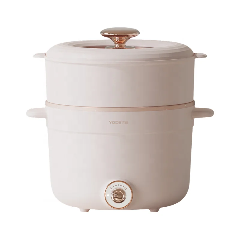 Beige 700W electric porridge cooker