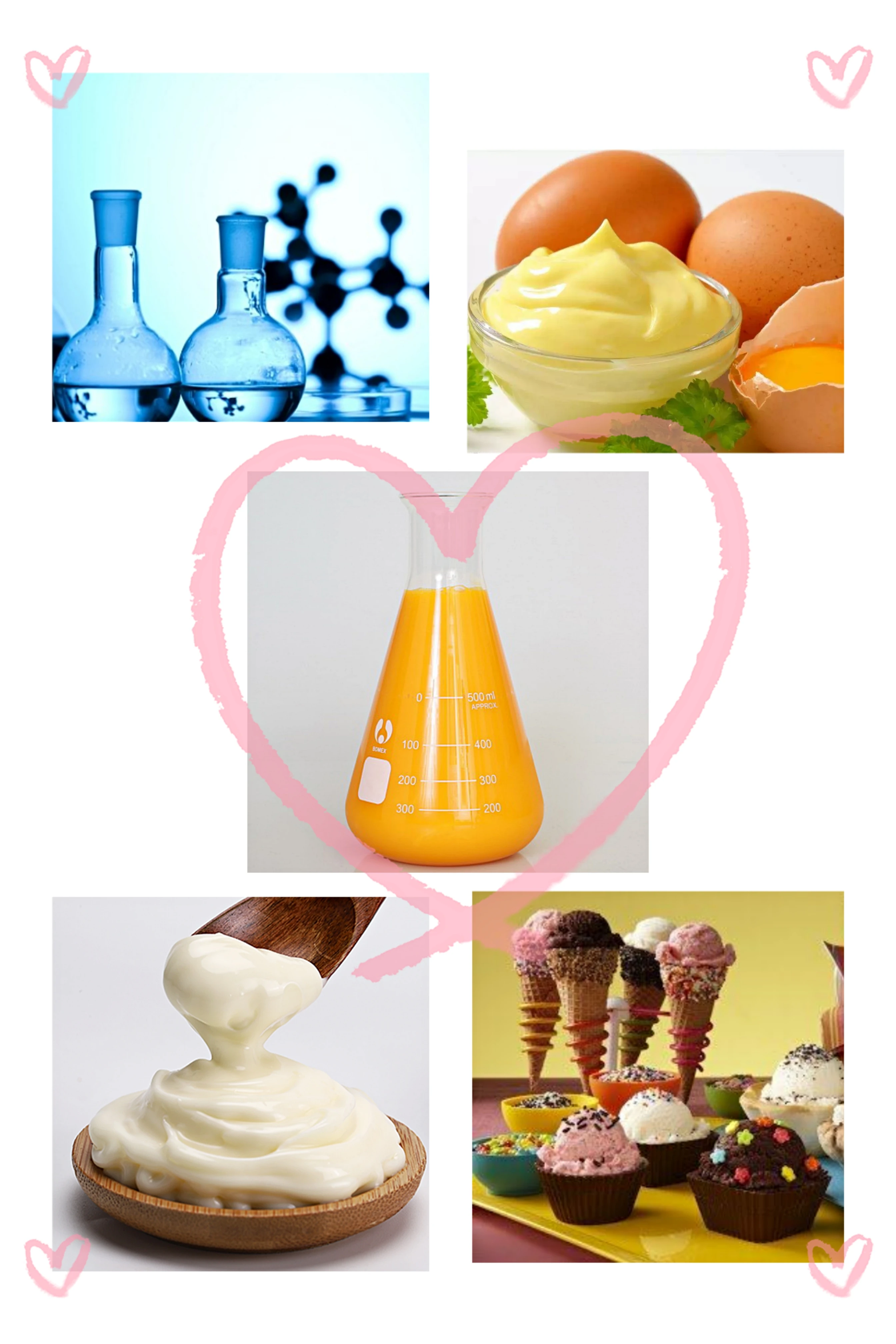 Hanovo firm and lumpy frozen egg yolk liquid with sugar