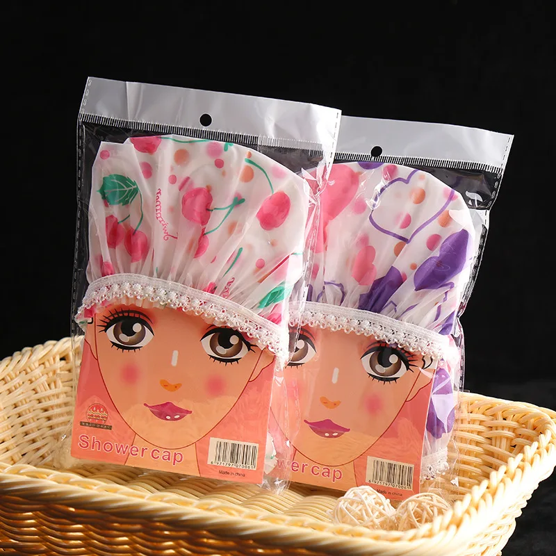 Waterproof Bath Hat Thickened Waterproof Oil Fume Cap Women Spa Hair Salon Supplies Shower Cap Bathroom Accessories