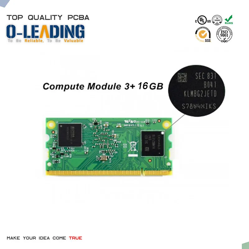 Original new Compute Module 3+/16GB (CM3+/16GB) With 16GB EMMC Flash CM3+ supports more OS, like Windows 10