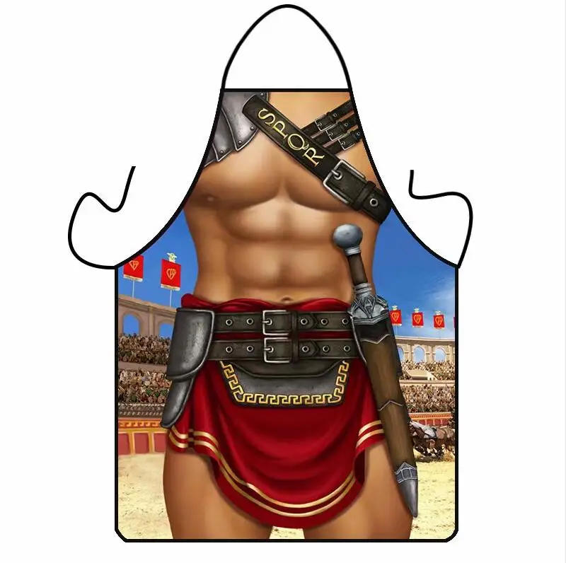 Funny Comics Cute Cartoon Painting Coffee Kitchen Cooking Adult Digital Print Plain Cosmetic Apron Penis for Birthday Gift