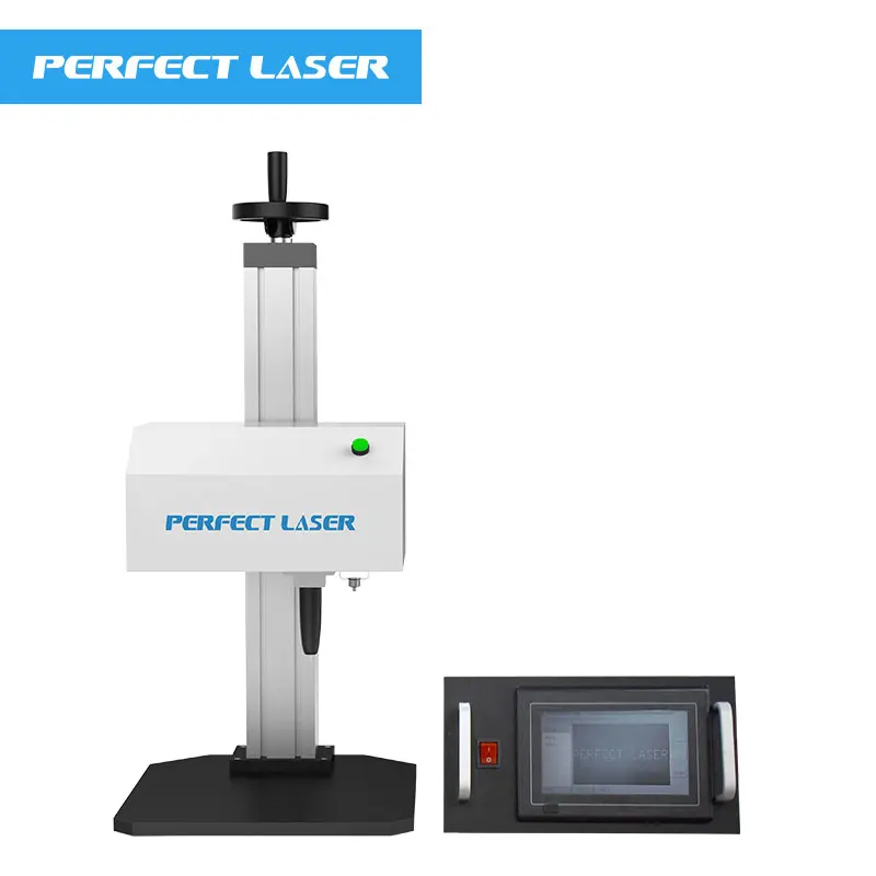 Perfect Laser-China factory Hot selling Stainless Steel Iron Aluminum Copper LCD screen control dot peen marking machine on sale