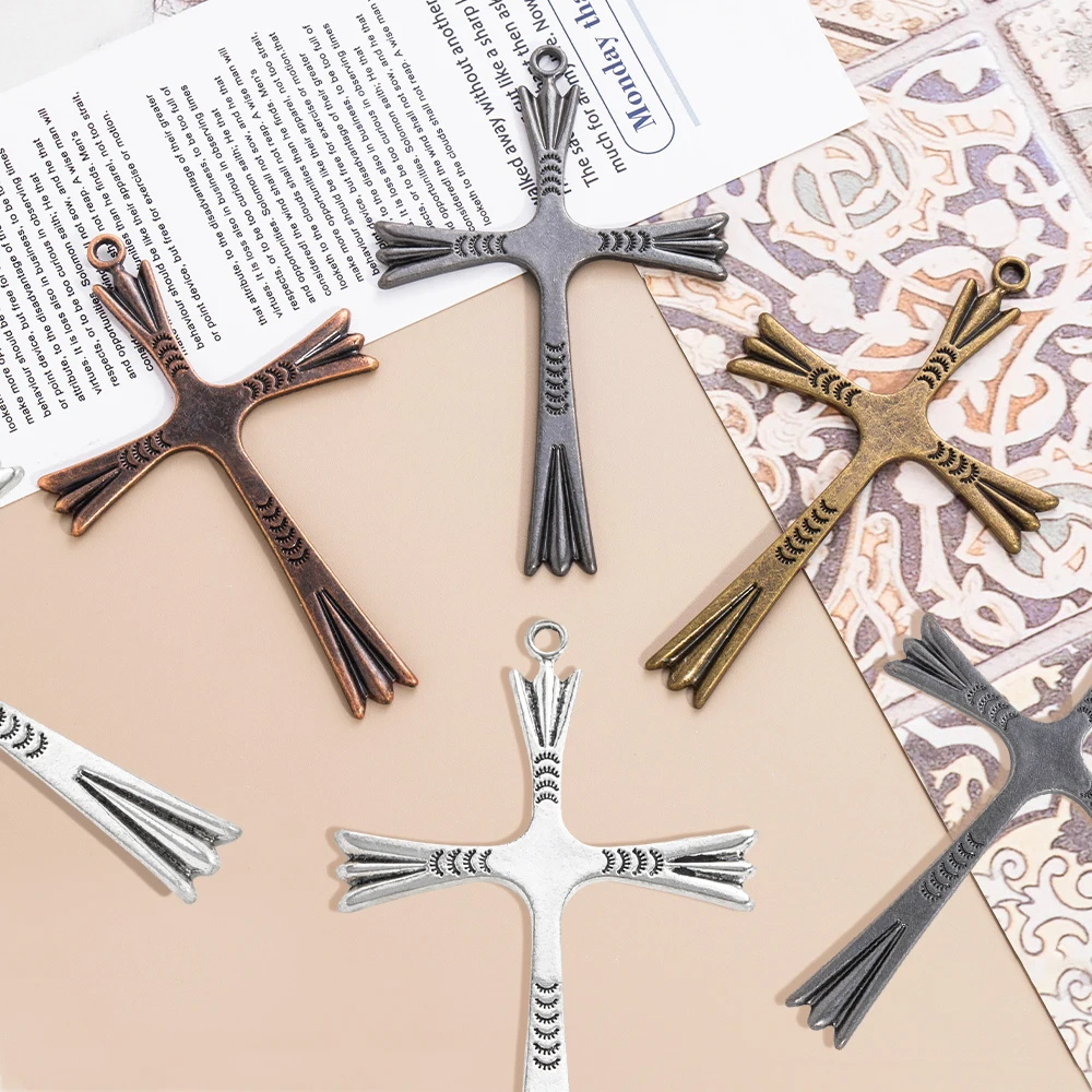 Cheap One Hole Alloy Rosary Cross Italy Cross Religious Alloy Cross Crucifix Special Offer
