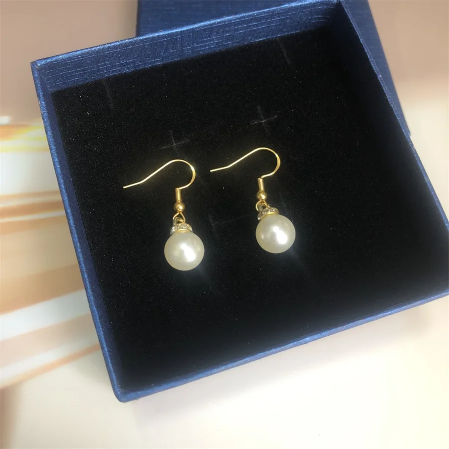 Wholesales promotion plastic pearl necklace and earrings set for women