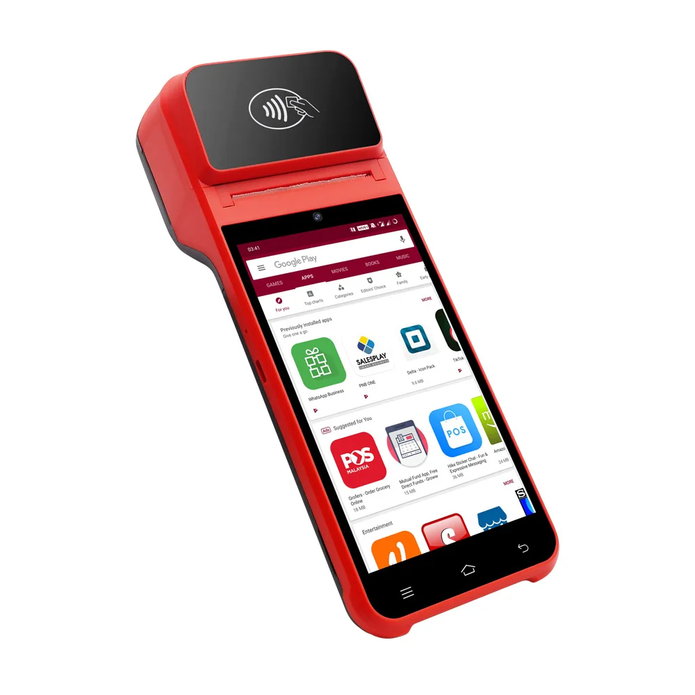 Хорошая цена ручной pos-терминал desfire ev3 card sicker printer с быстрым 1D 2D сканером