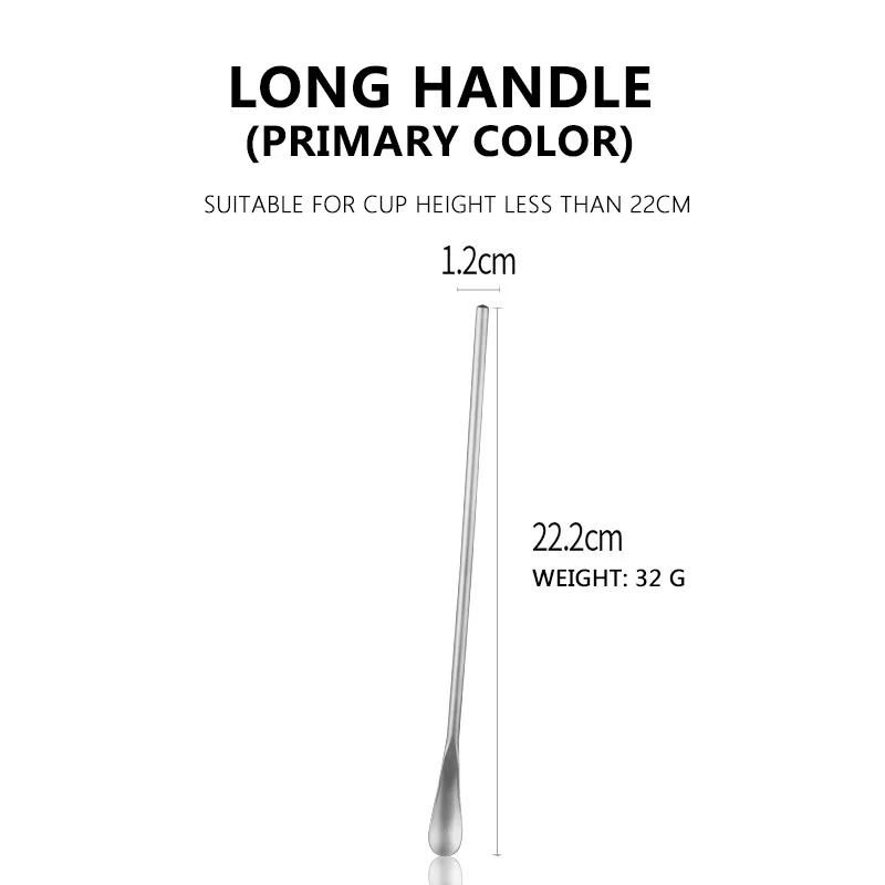 Hot sell 304 Stainless Steel Spoon Creative Stirring Scoop Cute Dessert Coffee Spoon Color Latte Spoon