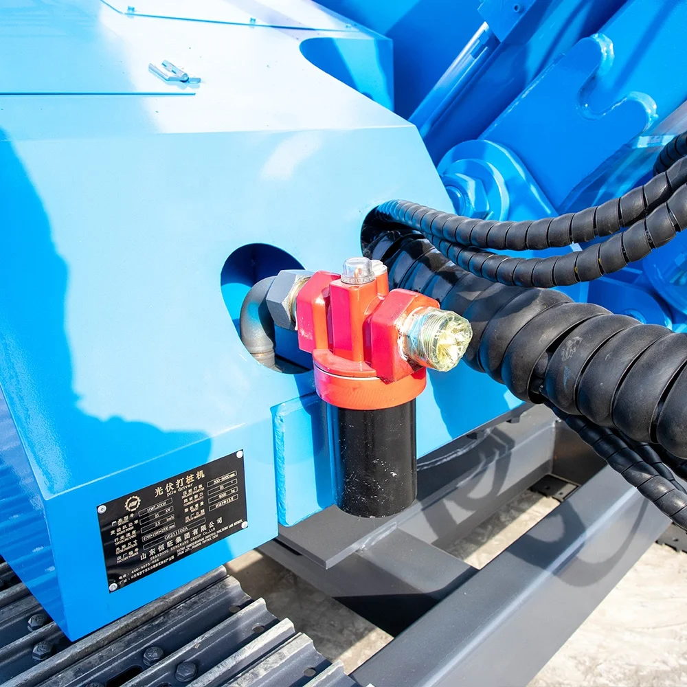sale nice price diesel hammer Hengwang hydraulic solar rotary pile driver machine europe