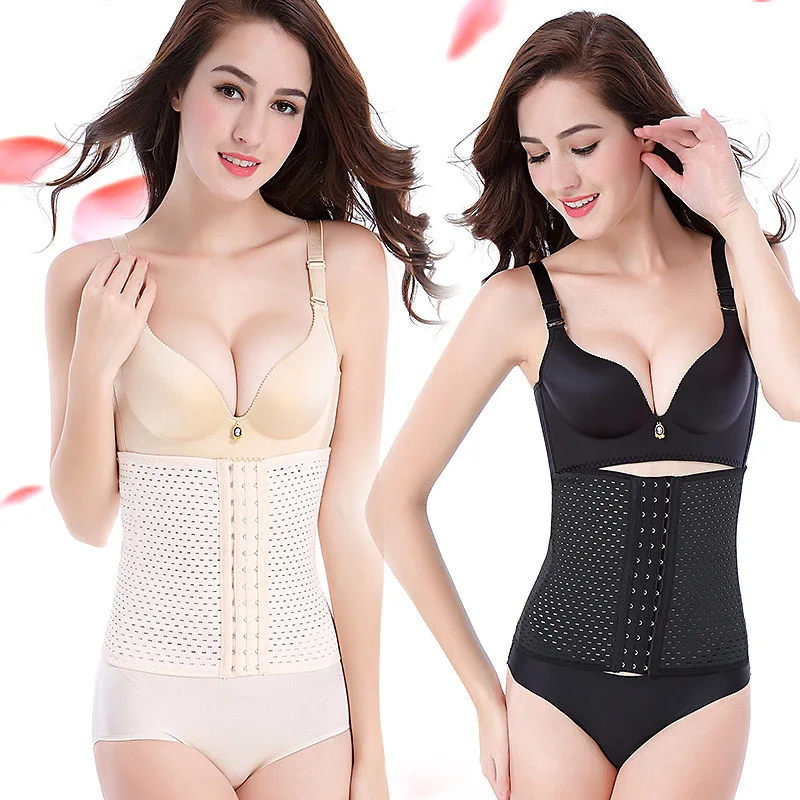 Women Waist Trimmer Wrap With 3 Hooks Workout Sport Sweat Band Abdominal Trainer Weight Loss Body Shaper Slimming Belt