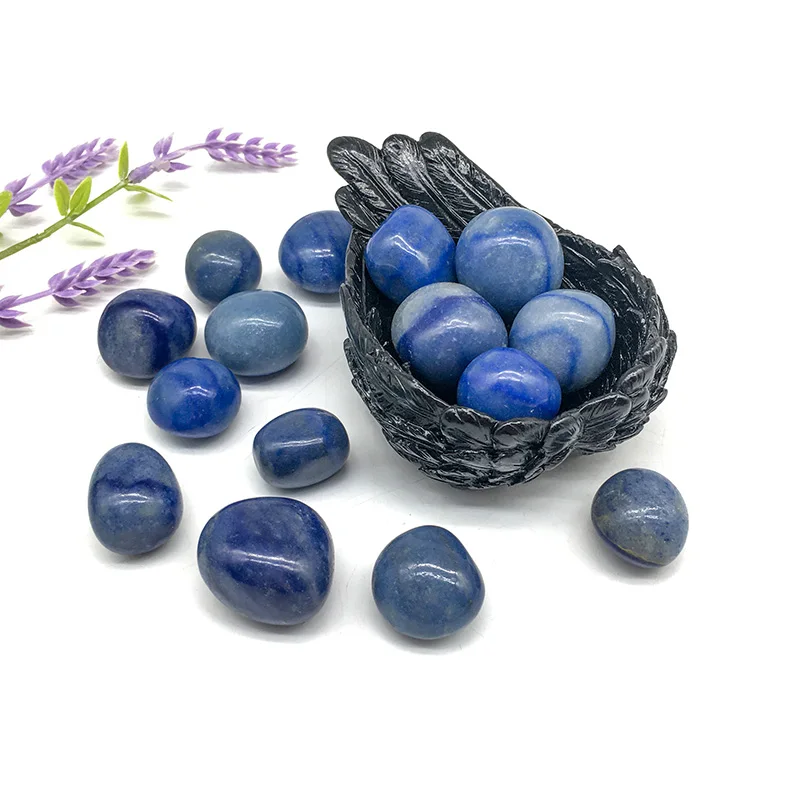 Wholesale Natural Stone Crystals Tumbled Stone Blue Aventurine Tumble Stone for Decoration