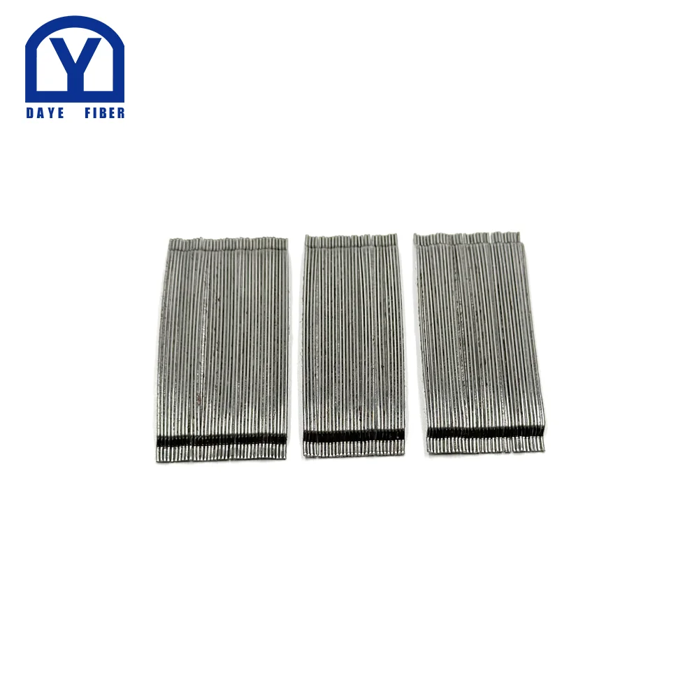 80/60 High Strength Steel Fiber Glued for Concrete Metal Building Materials Hooked End Steel Fiber Concrete