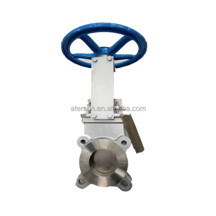 GOST/GB/DIN Stainless Steel ss304 ss316 Manual Wafer Knife Gate Valve
