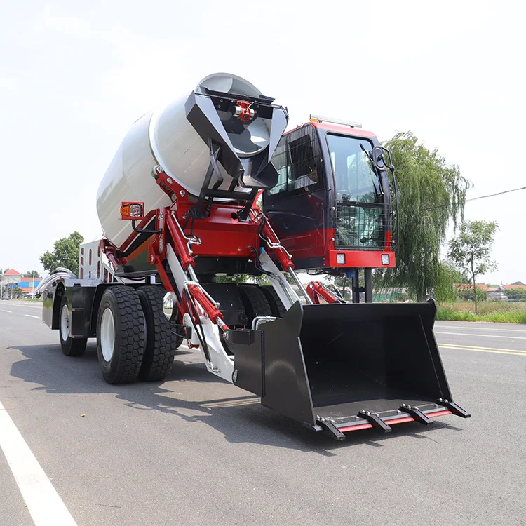 3.5m3 Self Concrete Mixer Mobile Loading