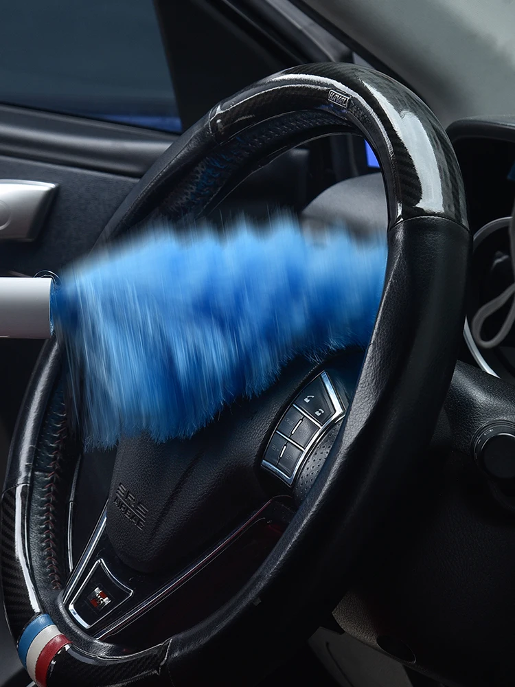 Электрическая телескопическая щетка для пыли и перьев, регулируемая щетка для чистки, бытовой инструмент для очистки, мгновенная щетка для тряпки