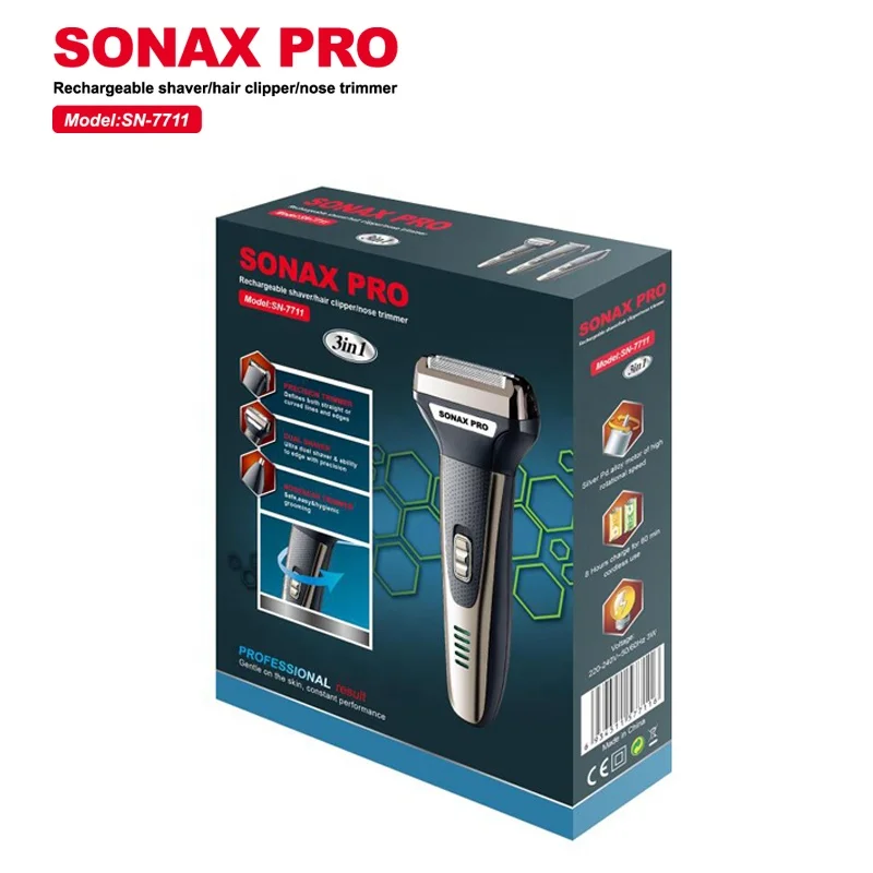  Прямая продажа с завода электрическая бритва для мужчин SONAX PRO аккумулятором лица и