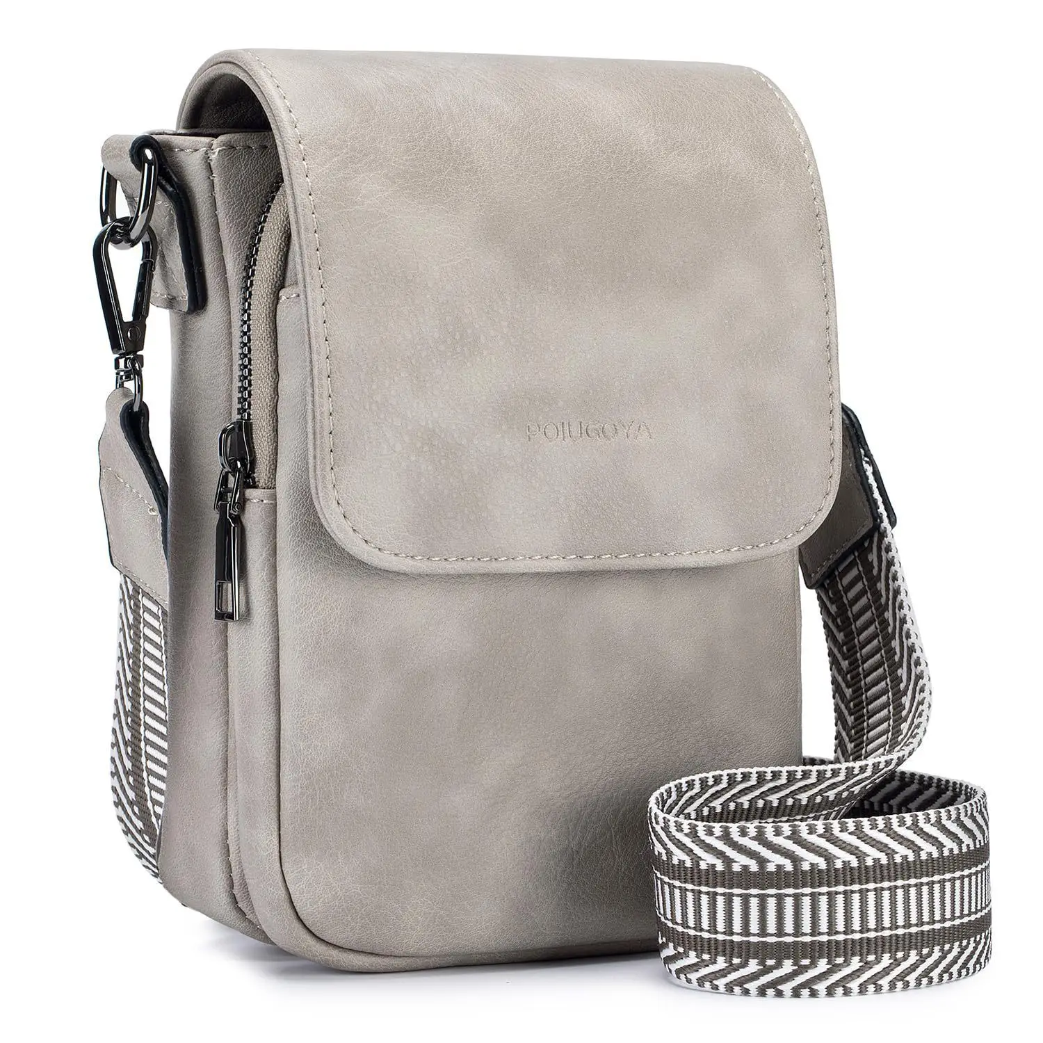 Fashionable Portable Crossbody Phone Bag with Multiple Pockets and Card Slots Adjustable Shoulder Strap
