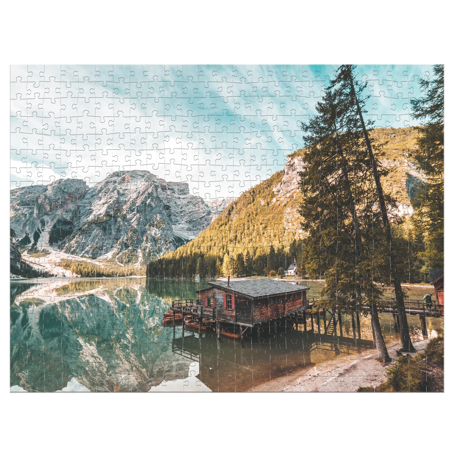 
Miniwhale hot selling scenery jigsaw OEM Wholesale Custom Kid and adult paper 500 piece toi puzzle 