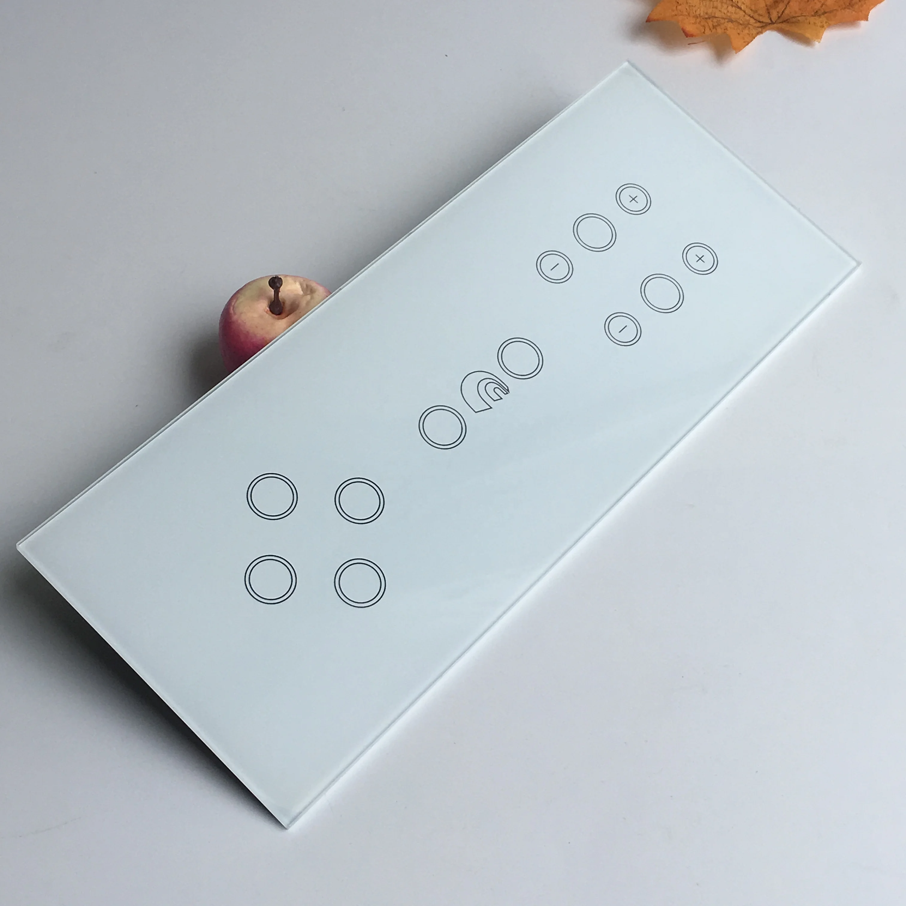 Glass factory customized White smart switch wifi remote wall light touch  glass