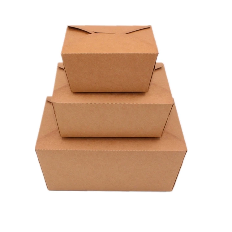 2023 Custom Logo Disposable Take Away Paper Packaging Food Boxes For Restaurant