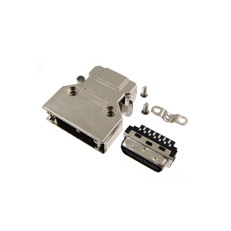 Solder CN26 pos MDR26 pin male servo cable Connector with latch clip