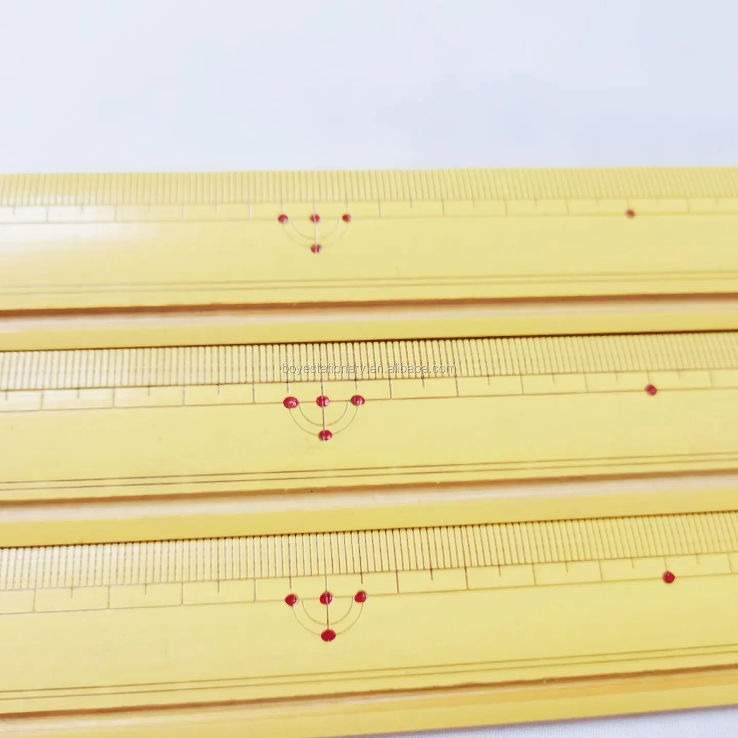 
Eco-friendly School Stationery Measuring tools with custom scale Curved 30cm Bamboo Ruler 