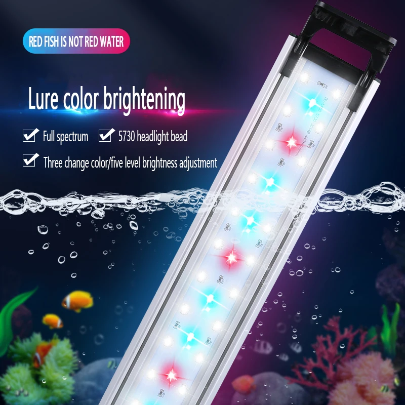 High Quality Aluminum Alloy Metal Shell Full Spectrum Freshwater Fish Tank Lamp Led Aquarium Lights For Plant Tank