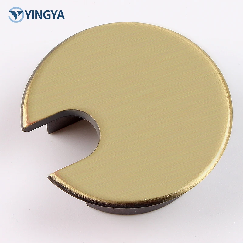 Zinc Alloy Metal Grommets round Cover Wire Cable Hole for Office Desk Versatile Use Kitchen Bedroom Living Room Dining Laundry