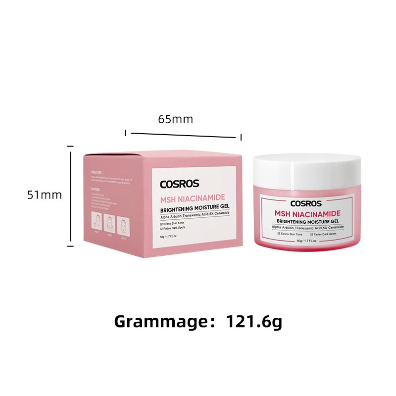 Оптовая продажа увлажняющий гель MSH Niacinamide с альфа-арбутин транексамовой кислоты керамидный крем для кожи темные пятна