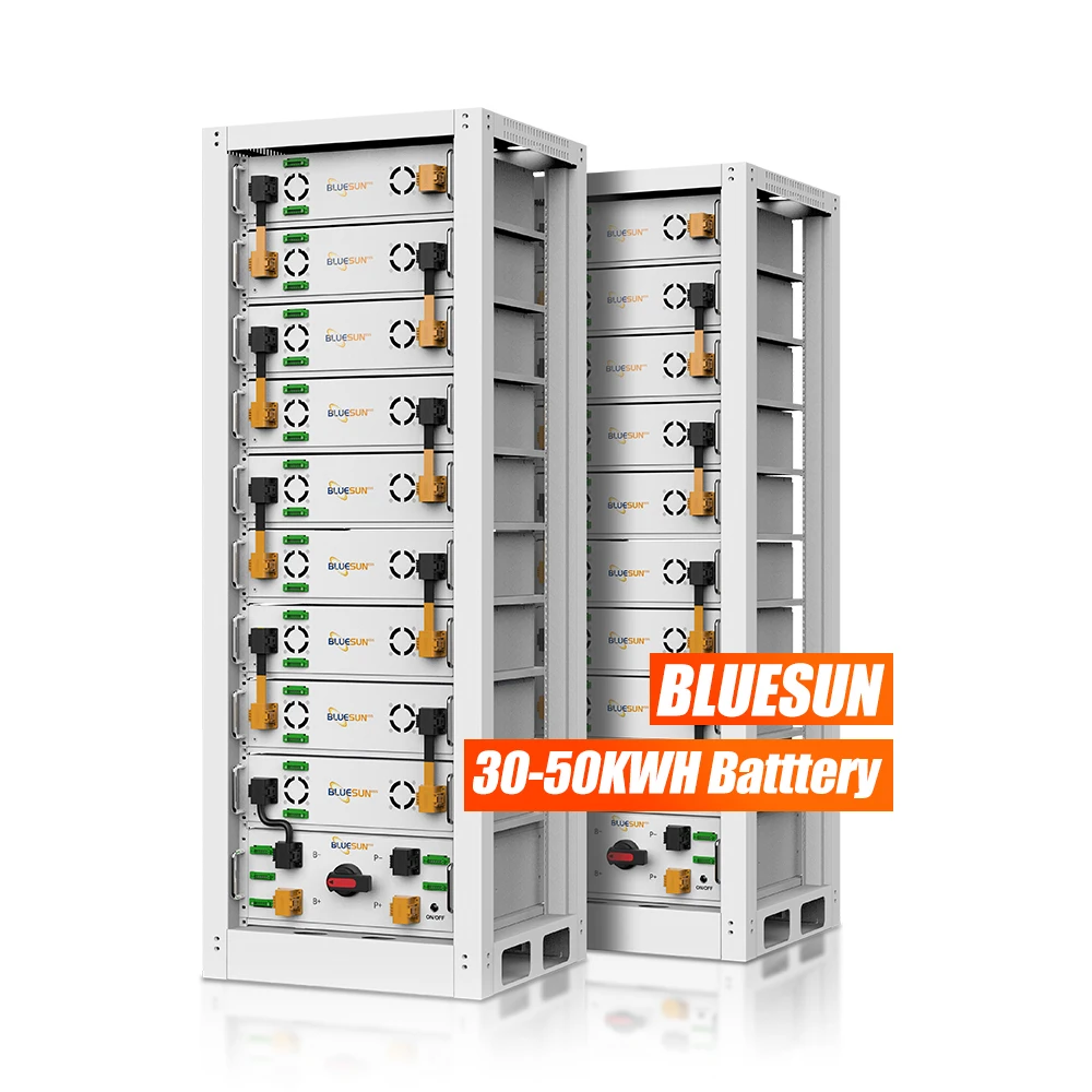 Bluesun 48v 100ah 200ah lithium iron phosphate solar battery for solar system 10kw 15kw Stock good price