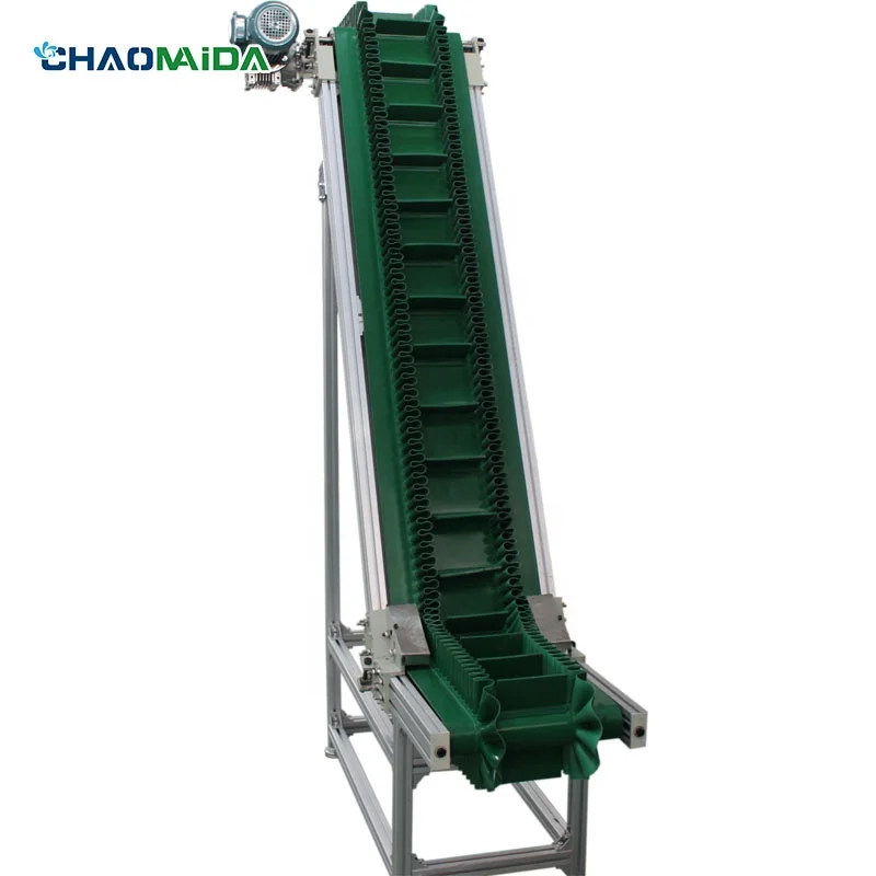 Belt Climbing Conveyor Vegetable Fruit Incline Lifting Conveyor
