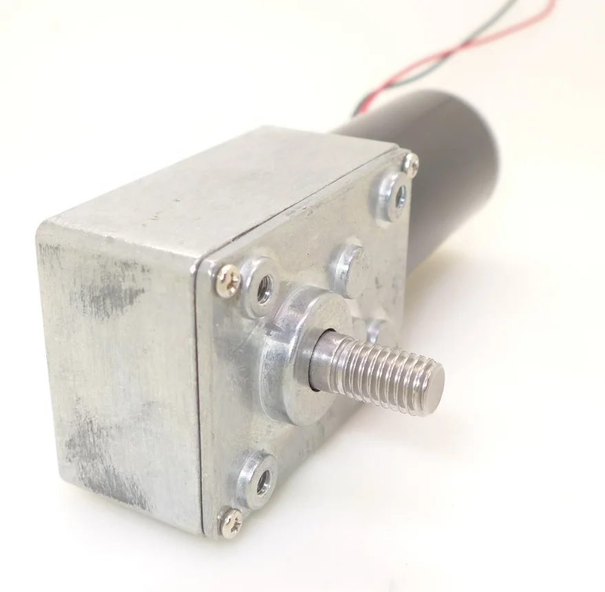 12v mini electric worm dc gear reducer  motor  1 nm 5 rpm  5200 rpm  for smart application with gearbox
