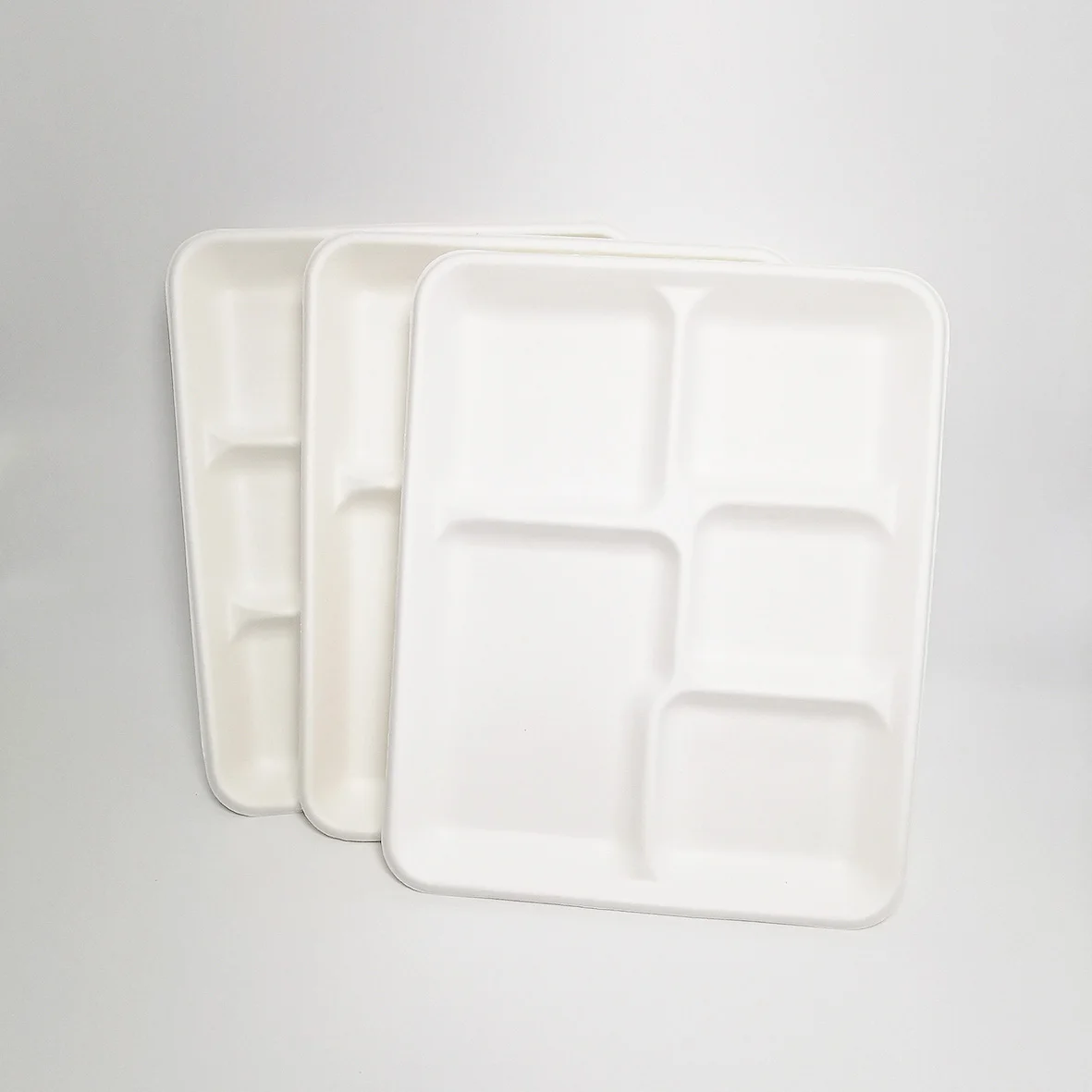 10.5*8.5 Inch Biodegradable bagasse tray container disposable tableware