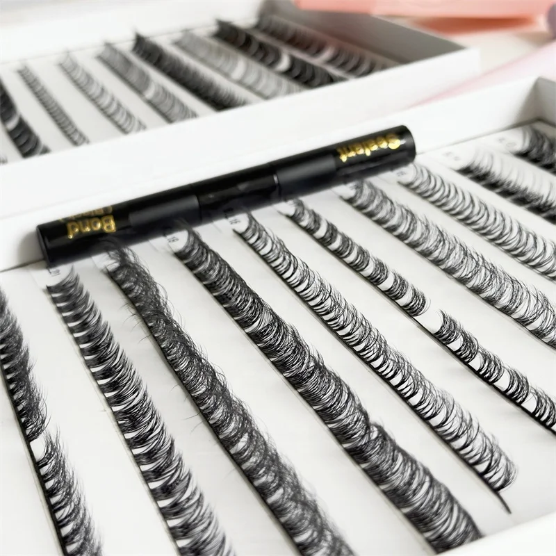 Individual DIY eyelash extension glue-based Eyelash Cluster Fashion DIY Lashes private label eyelash clusters