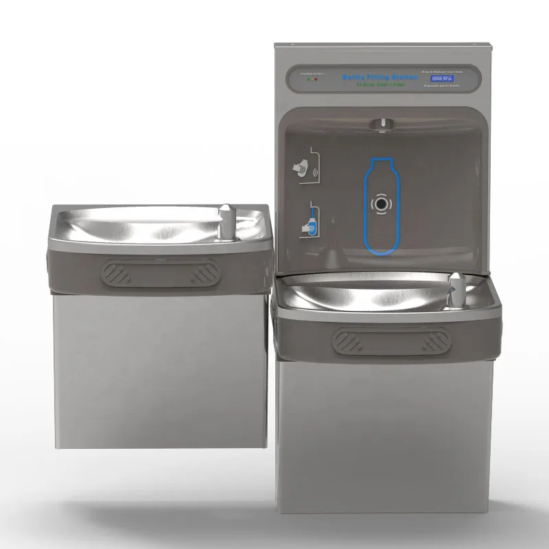 Domestic Direct Wall Mounted Drinking Fountain with Bottle Refill