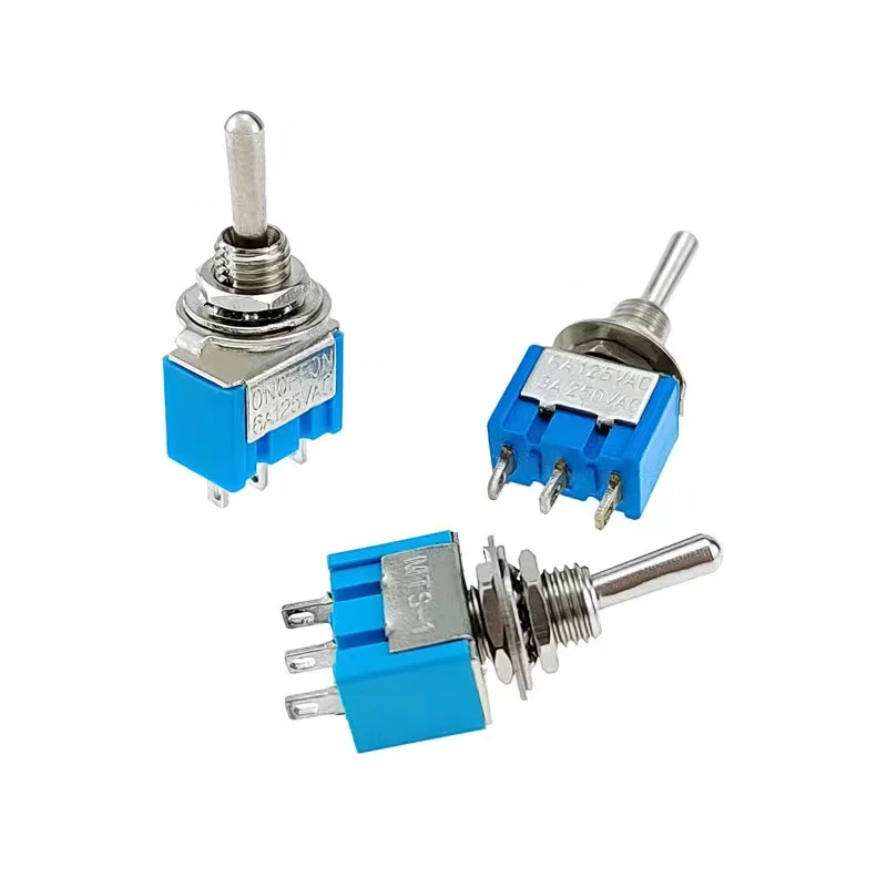 Mts-103 On Off On Copper Contact Point 6a 250v 3pin Toggle