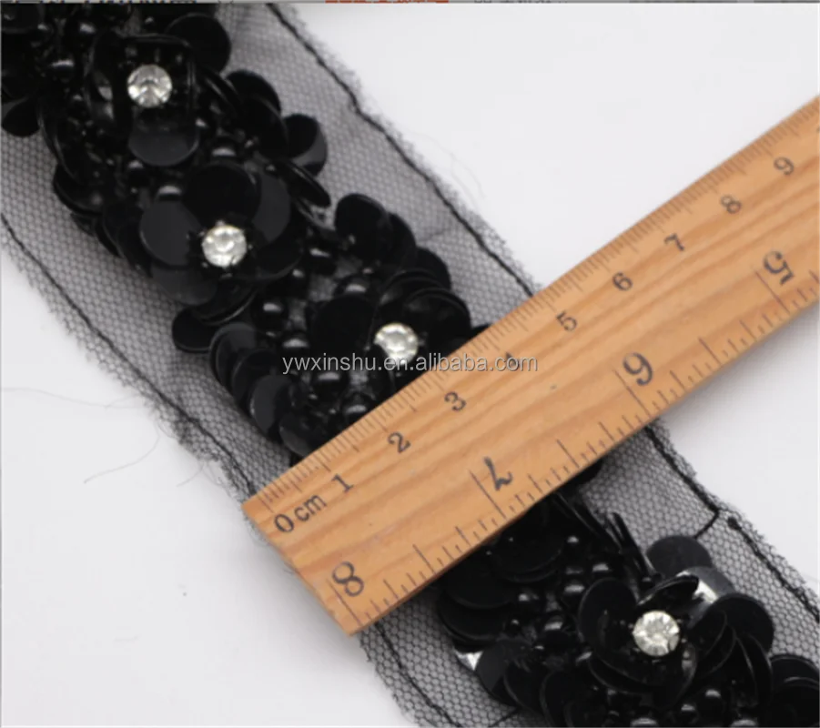 Spot handmade beaded sequins pearl lace organza lace accessories diy shoes and hats clothing decoration acces Dress Sewing Craft