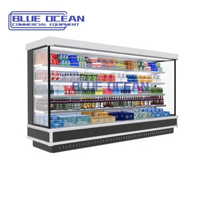 square fridge magnet making machine remote unit display cooler supermarket refrigerator