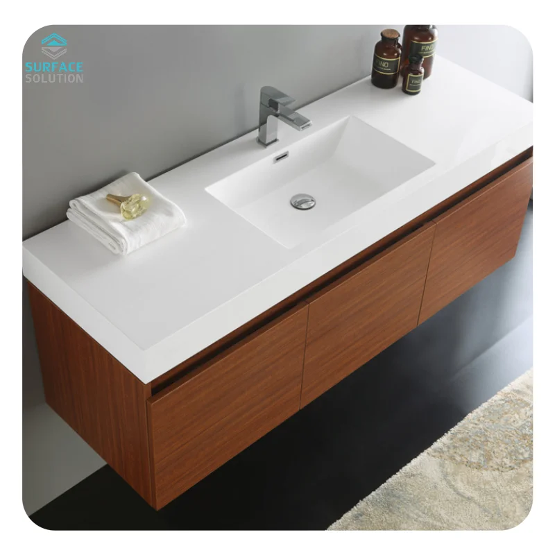 Wholesale Artificial Stone Marble Series Big Slabs Carrara White Acrylic Solid Surface Sheets For Kitchen Countertop