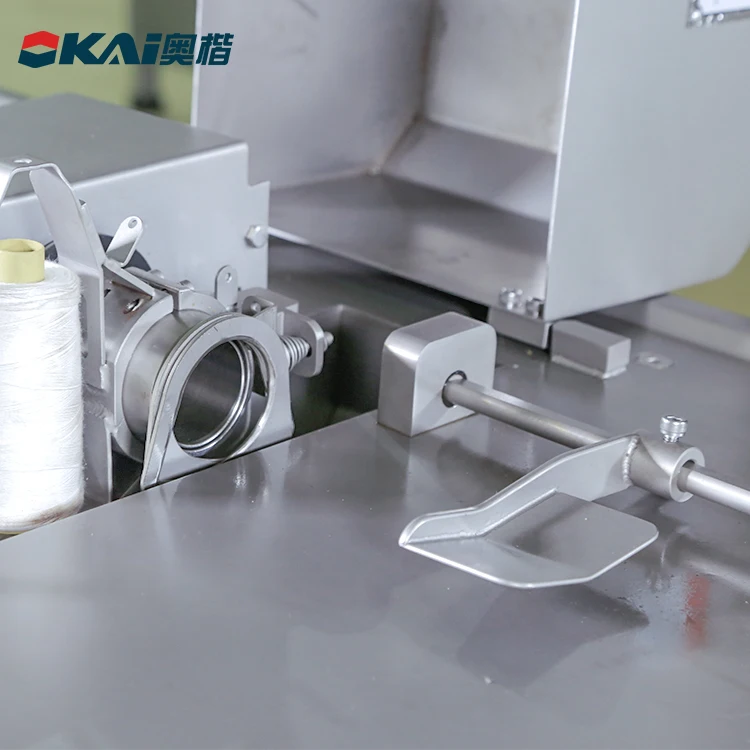 Low cost sausage casing tying /sausage knotting/knot machine