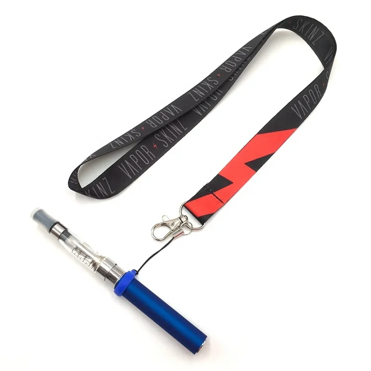 
Wholesale recycle material custom vape pen lanyard with ego ring 