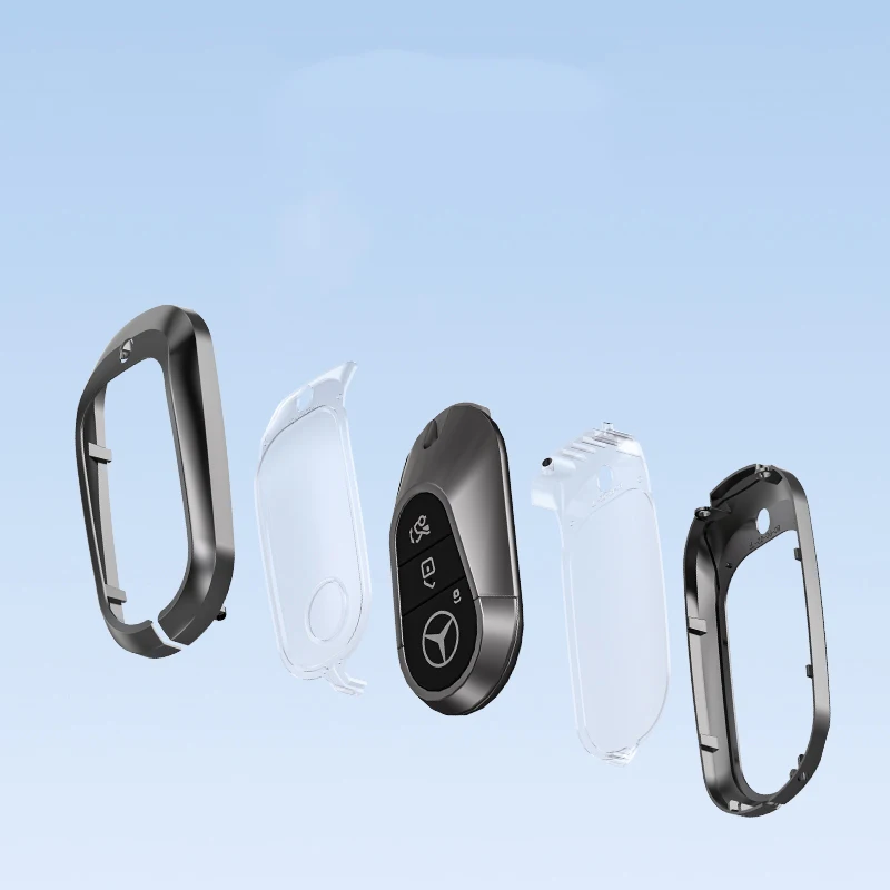 Provide various kinds of metal Car remote smart key cover metal protective case for Mercedes-Benz Car