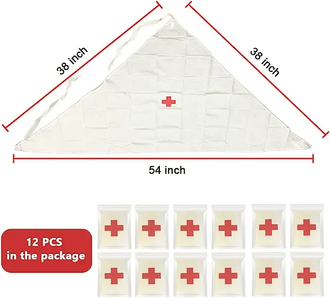 Emergency Triangular Bandages First Aid Fracture Splint Sling Wound Protect Dressing Band