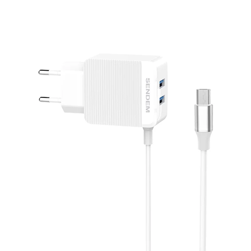Лидер продаж надежное качество настенное зарядное устройство с 2 USB-портами штепсельная вилка европейского