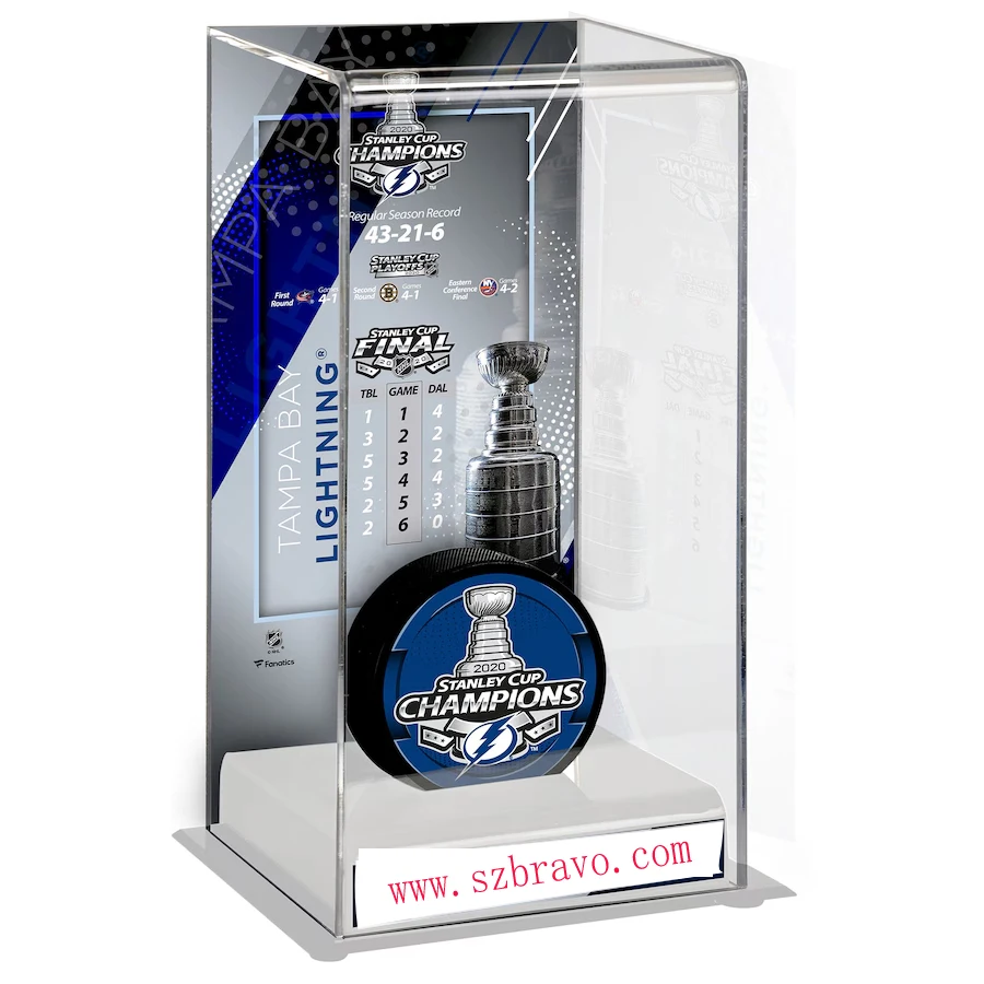 Custom image Champion acrylic display case