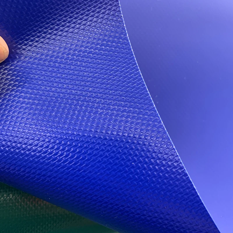 Heavy Duty 550gsm Waterproof Anti UV PVC Tarpaulin Fabric Tear Resistant with Ripstop Style for Making Awnings Sport Bags Tents